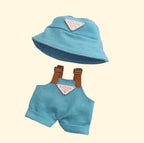 Stylish Outfit Set for Labubu Figure – Bucket Hat & Overalls - ImLabubu