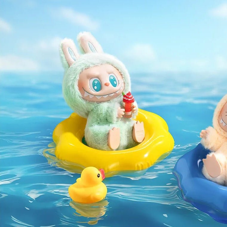 The Monsters “Have a Seat” – Ququ (Mint Green Bunny Plush Keychain) - ImLabubu