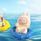 The Monsters “Have a Seat” – Sisi (Cream Beige Bunny Plush Keychain) - ImLabubu