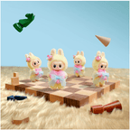 THE MONSTERS Let's Checkmate Series - Vinyl Plush Hanging Card - ImLabubu